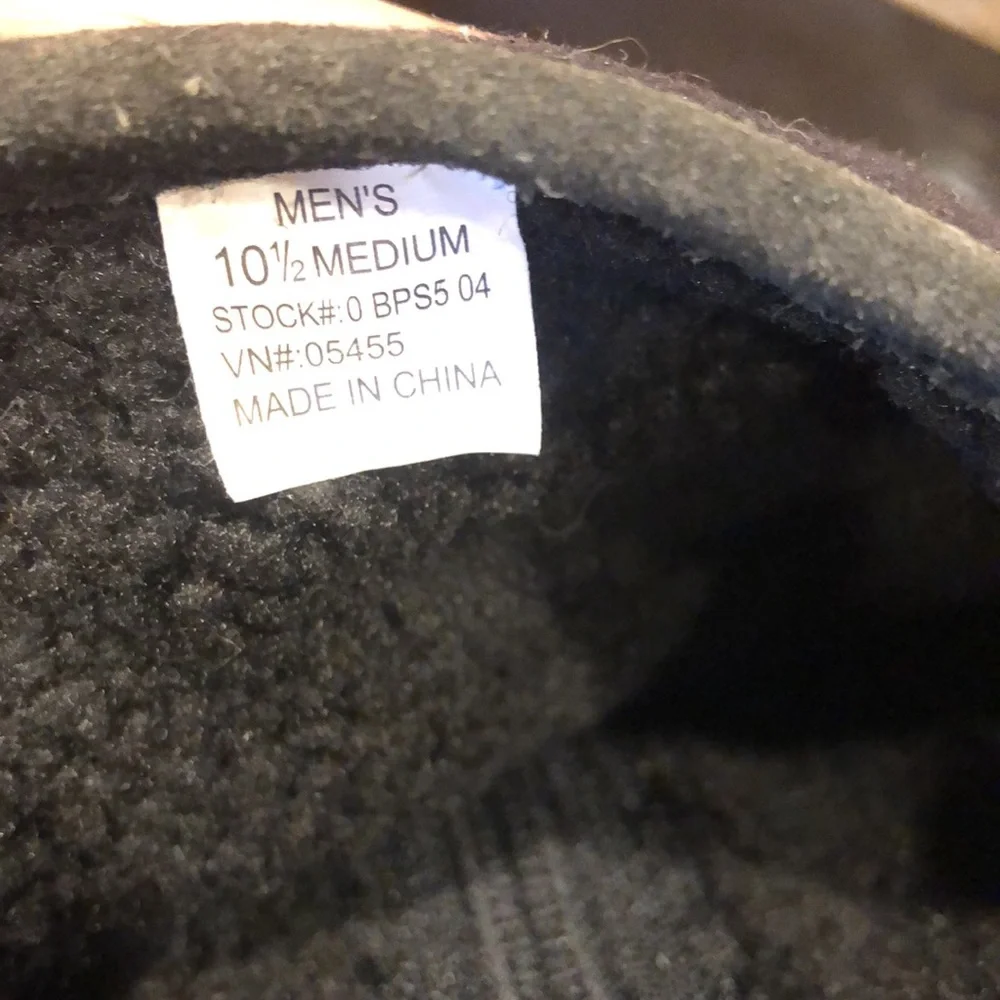 LL Bean suede fleece‎ lined mens winter boots size 10.5